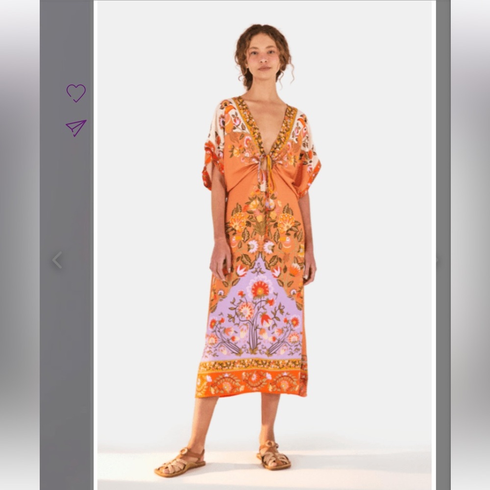Farm Rio dress Natureza Romântica Size S